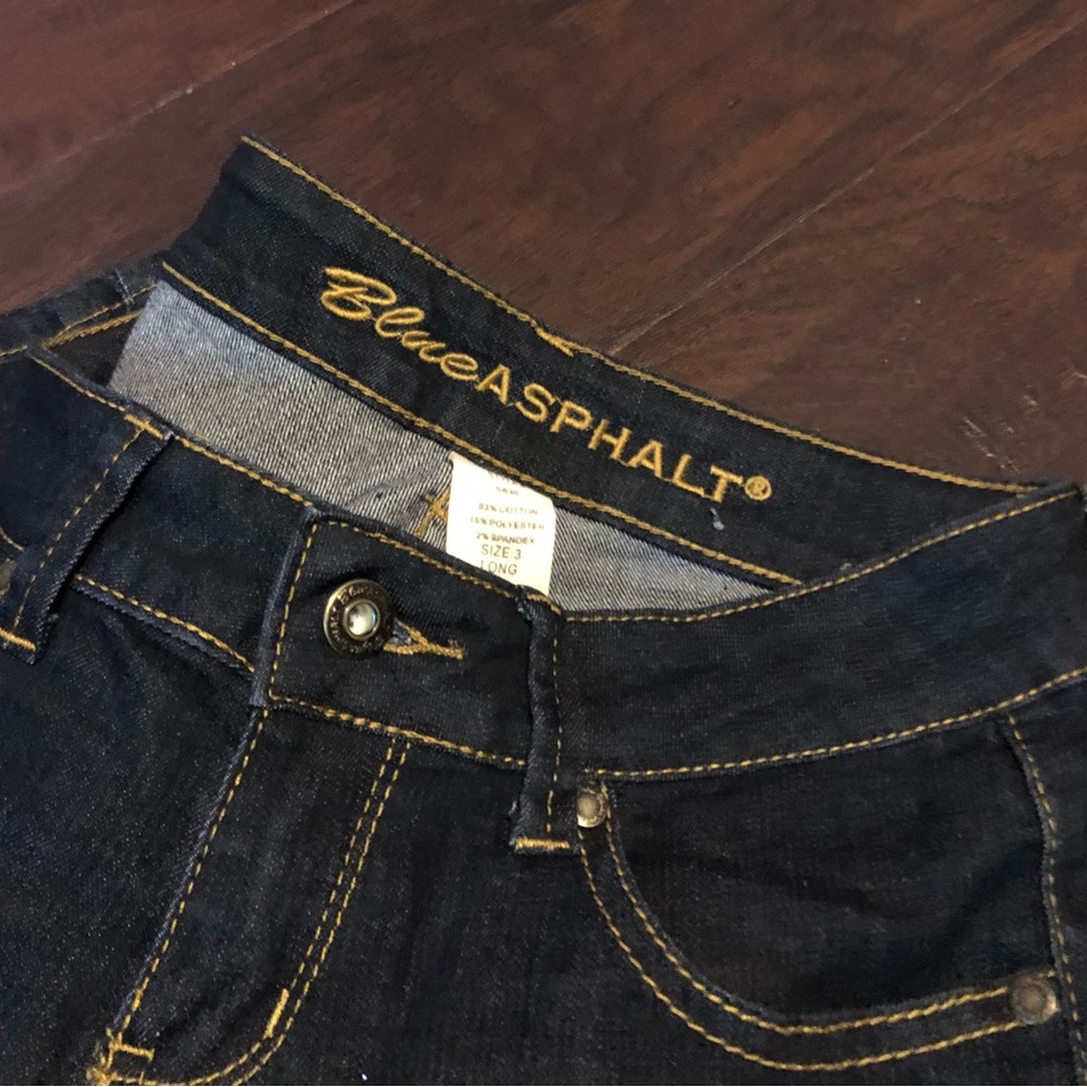 Blue Asphalt Dark Skinny Denim